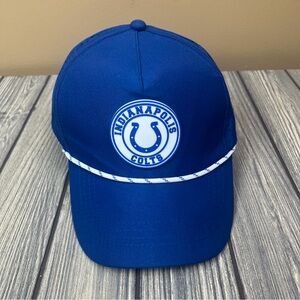 Indianapolis Colts Hat Front Cord Detail One Size Adjustable